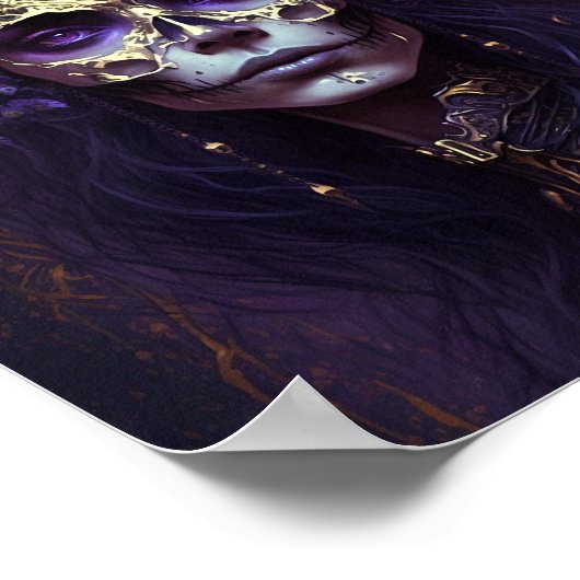 Goth Queen Fantasy Art Poster (Ecke)