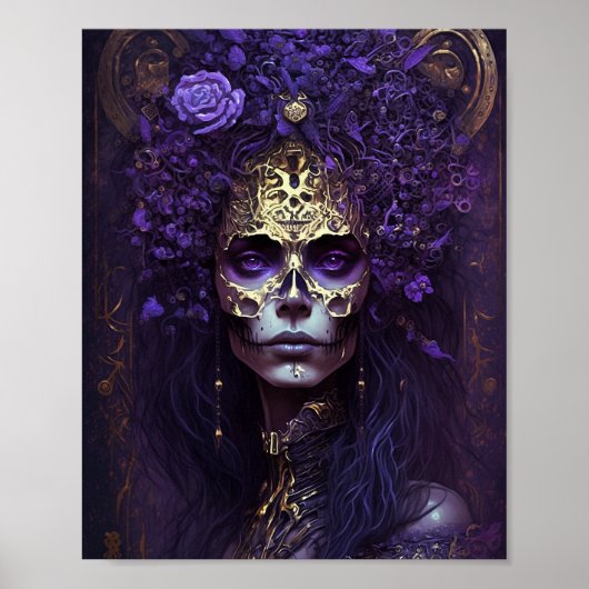 Goth Queen Fantasy Art Poster (Vorne)