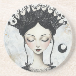 Goth Queen Sandstone Getränkeuntersetzer