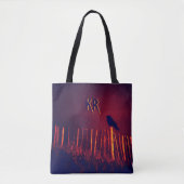 Goth Quoth the Raven Under Midnight Sky, Monogramm Tasche (Vorderseite)