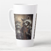Goth Raccoons Latte Tasse (Linke Ecke)