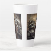 Goth Raccoons Latte Tasse (Vorderseite)
