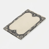 Goth-Rahmen mit Totenköpfen Post-it Klebezettel (angewinkelt)