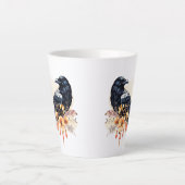 Goth Raven Coffee Mug Dark Aesthetic Milchtasse (Vorderseite)