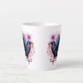 Goth Raven Coffee Mug Dark Aesthetic Milchtasse (Vorderseite)