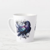 Goth Raven Coffee Mug Dark Aesthetic  Milchtasse (Linke Ecke)