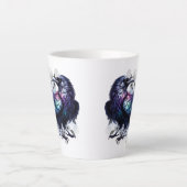 Goth Raven Coffee Mug Dark Aesthetic  Milchtasse (Vorderseite)