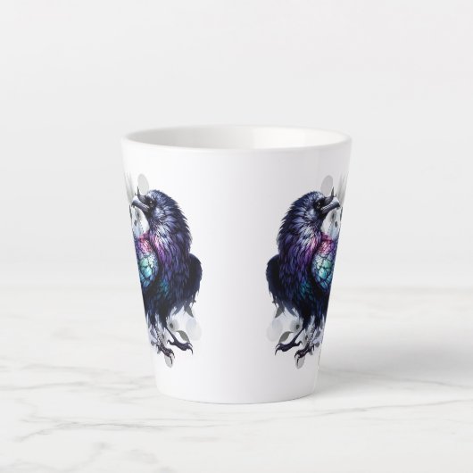 Goth Raven Coffee Mug Dark Aesthetic Milchtasse (Vorderseite)