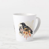 Goth Raven Coffee Mug Dark Aesthetic Milchtasse (Rechte Ecke)