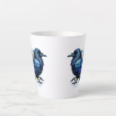 Goth Raven Coffee Mug Dark Aesthetic Milchtasse (Vorderseite)