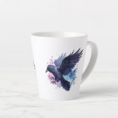 Goth Raven Coffee Mug Dark Aesthetic Milchtasse (Rechte Ecke)