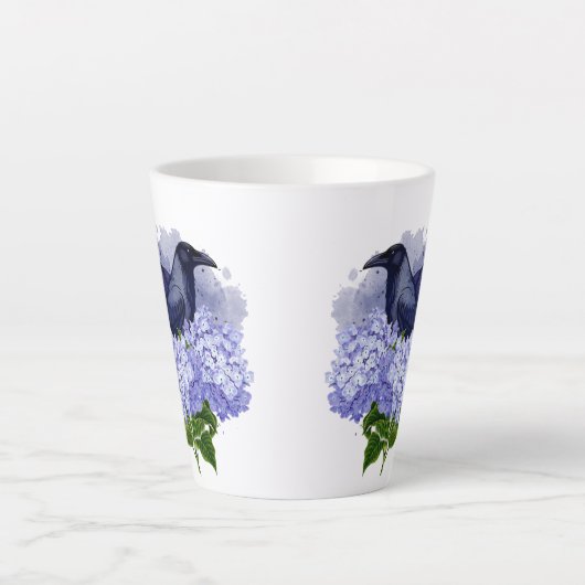 Goth Raven Coffee Mug Dark Aesthetic Milchtasse (Vorderseite)