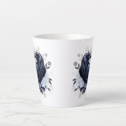 Goth Raven Coffee Mug Dark Aesthetic Milchtasse (Vorderseite)