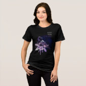 Goth Raven Dark Aesthetic  Tri-Blend Shirt (Vorderseite voll)