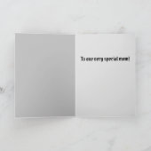 Goth Raven Mama Faltenkarte Karte (Innenseite)