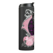 Goth Raven Rose Frame Thermosbecher (Nach links gedreht)