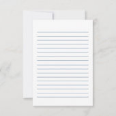 Goth Red Damask Silver Heart Hochzeit RSVP Custom Karte (Rückseite)