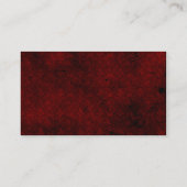 Goth Red Damask Silver Heft Empfang Table Cards Platzkarte (Rückseite)