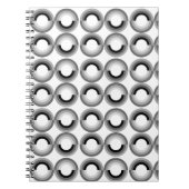 Goth Regenbogen-gewundenes Notizbuch Notizblock (Vorderseite)