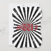 Goth Rose Skull Grunge Pirate Wedding Einladung (Rückseite)