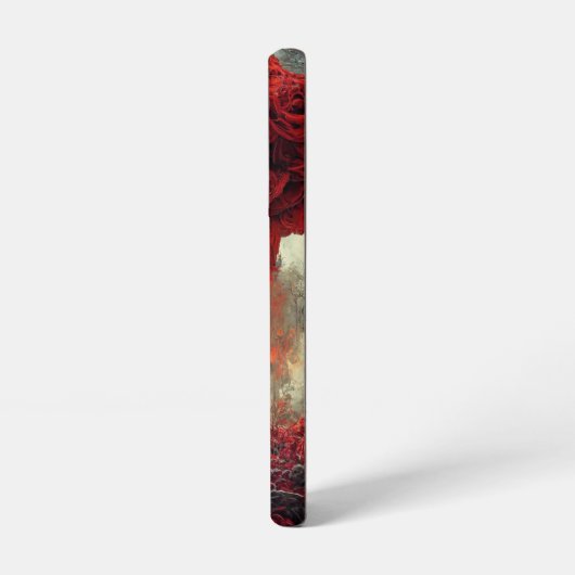 Goth Rote Rose Fill Hell Samsung Galaxy Hülle (Linke Seite)