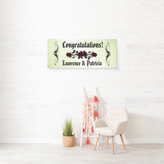 Goth Rote Rose Green Banner (Insitu)