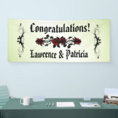 Goth Rote Rose Green Banner (Messe)