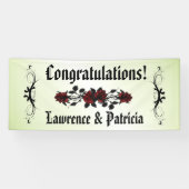 Goth Rote Rose Green Banner (Horizontal)