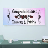 Goth Rote Rose Lila Banner (Messe)