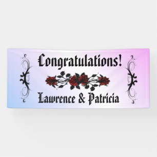 Goth Rote Rose Lila Banner