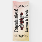 Goth Rote Rose Peach Banner (Vertikal)