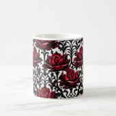Goth Rote Rosen on White Background #1 Kaffeetasse (Mittel)