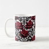 Goth Rote Rosen on White Background #1 Kaffeetasse (Links)