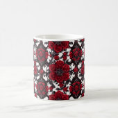 Goth Rote Rosen on White Background #4 Kaffeetasse (Mittel)