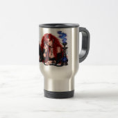 Goth Rotschopf Wasserpfeifen Mädchen Reisebecher (VorderseiteRechts)
