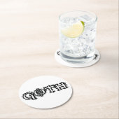 Goth Runder Pappuntersetzer (Vor Ort)