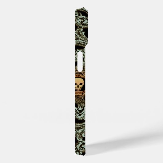 Goth Sage Green Ornament mit Schädel Case-Mate iPhone Hülle (Rückseite / Rechts)