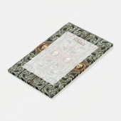 Goth Sage Green Ornament mit Schädel Post-it Klebezettel (angewinkelt)