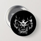 Goth Schädel Button (Vorne & Hinten)