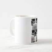 Goth-Schädel Kaffeetasse (Vorderseite Links)