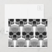 Goth-Schädel Postkarte (Vorne/Hinten)