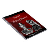 Goth Schädel-Schmutz-kundenspezifisches Notizblock (Rechte Seite)