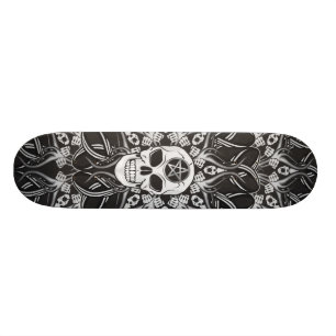 Goth Schädel Skateboard