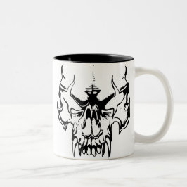 Goth Schädel Zweifarbige Tasse