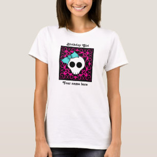 Goth Schädelbonbon 16-Geburtstags-Mädchen T-Shirt