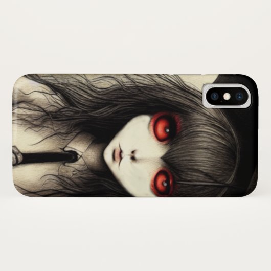 Goth School Girl Case-Mate iPhone Hülle (Rückseite (Horizontal))