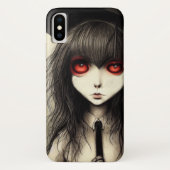 Goth School Girl Case-Mate iPhone Hülle (Rückseite)