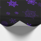 Goth Schwarz-Verpackungs-Papier mit lila Geschenkpapier (Ecke)