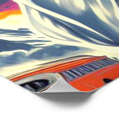 Goth Sci-fi Girl Poster (Ecke)