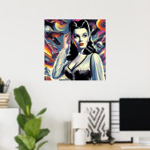 Goth Sci-fi Girl Poster (Heimbüro)